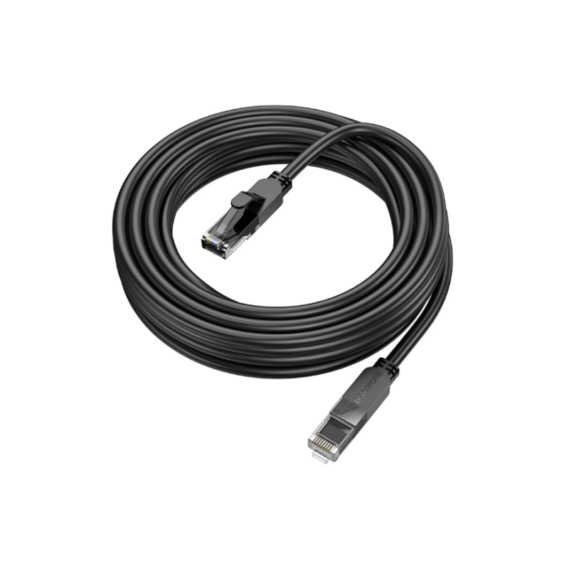 Патч корд (сетевой кабель) Borofone BUS01 RJ45 6Gb 5m Black
