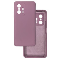Чохол накладка Silicone Cover Soft Touch ЗК Xiaomi 11T / 11T Pro Чорничний
