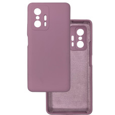 Чохол накладка Silicone Cover Soft Touch ЗК Xiaomi 11T / 11T Pro Чорничний