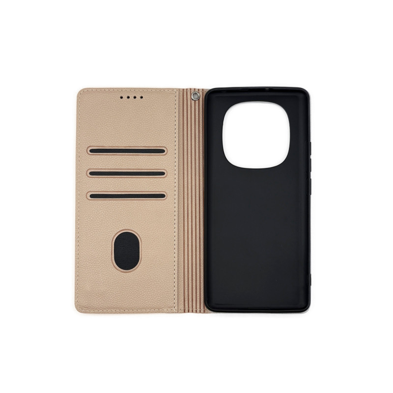 Чехол книжка Deluxe Xiaomi Redmi Note 14 Pro 4G Пудра