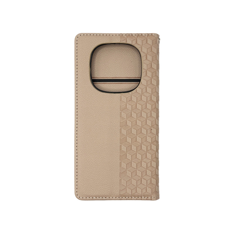 Чехол книжка Deluxe Xiaomi Redmi Note 14 Pro 4G Пудра