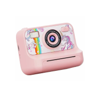 Дитяча фотокамера Digital Mini з функцією друку і з фронтальною камерою Pink