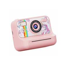Детская фотокамера Digital Mini с функцией печати и с фронтальной камерой Pink
