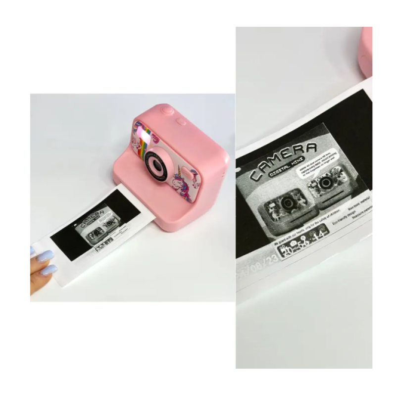 Детская фотокамера Digital Mini с функцией печати и с фронтальной камерой Pink