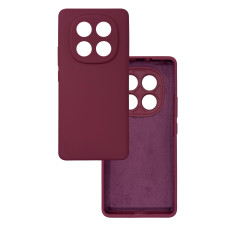 Чехол накладка Silicone Cover Soft Touch ЗК Xiaomi Redmi Note 14 Pro 4G Бордовый