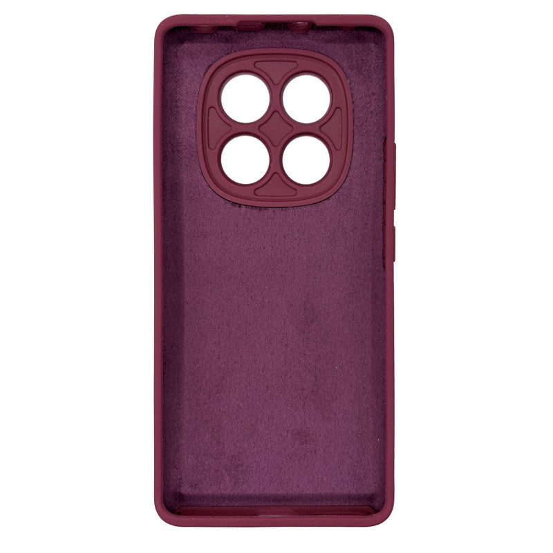 Чохол накладка Silicone Cover Soft Touch ЗК Xiaomi Redmi Note 14 Pro 4G Бордовий