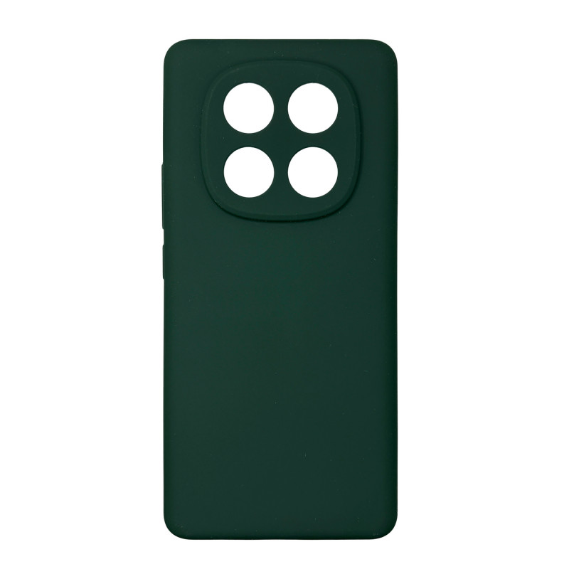 Чохол накладка Silicone Cover Soft Touch ЗК Xiaomi Redmi Note 14 Pro 4G Темно-зелений