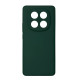 Чохол накладка Silicone Cover Soft Touch ЗК Xiaomi Redmi Note 14 Pro 4G Темно-зелений