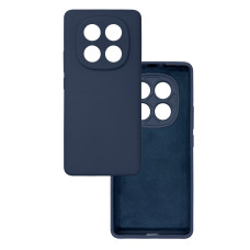 Чехол накладка Silicone Cover Soft Touch ЗК Xiaomi Redmi Note 14 Pro 4G Темно-синий