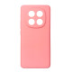 Чохол накладка Silicone Cover Soft Touch ЗК Xiaomi Redmi Note 14 Pro 4G Рожевий