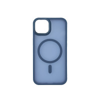 Чохол накладка Matte Corrugated Camera with MagSafe iPhone 13/14 синій