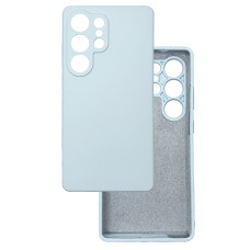 Чехол накладка Silicone Cover Soft Touch ЗК Samsung S25 Ultra Светло-голубой