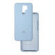 Чехол накладка Silicone Case Xiaomi Redmi 9 Голубой