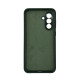 Чехол накладка Silicone Cover Soft Touch ЗК Samsung A36 / A56 Темно-зеленый