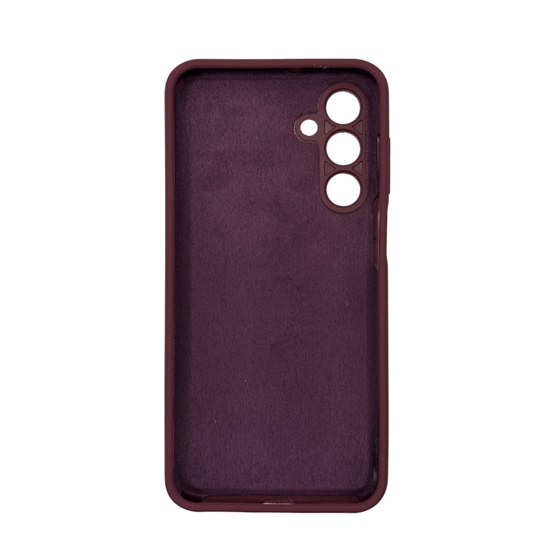 Чехол накладка Silicone Cover Soft Touch ЗК Samsung A16 Бордовый