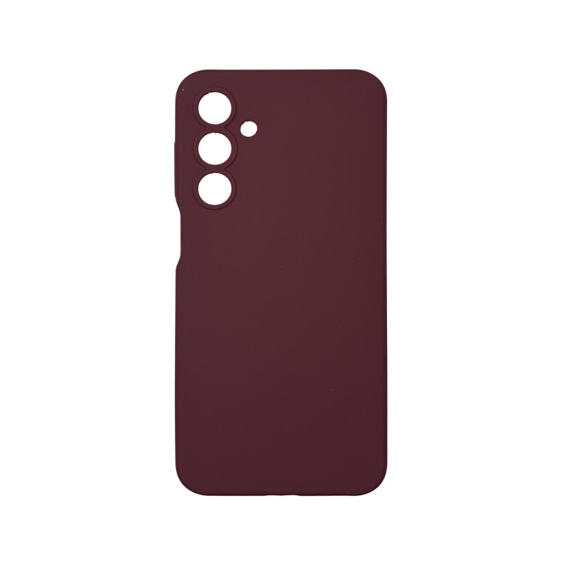 Чехол накладка Silicone Cover Soft Touch ЗК Samsung A16 Бордовый