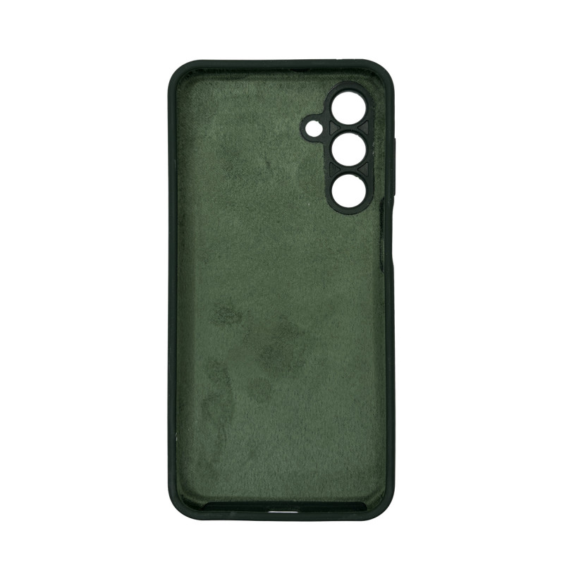 Чехол накладка Silicone Cover Soft Touch ЗК Samsung A16 Темно-зеленый
