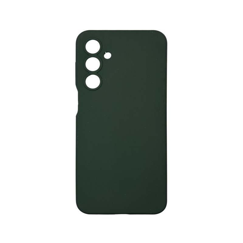 Чехол накладка Silicone Cover Soft Touch ЗК Samsung A16 Темно-зеленый