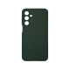 Чехол накладка Silicone Cover Soft Touch ЗК Samsung A16 Темно-зеленый