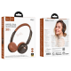 Навушники Hoco W62 bluetooth коричневі