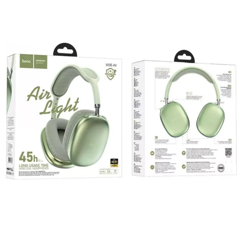 Наушники Hoco W35 Air Bluetooth Мятные