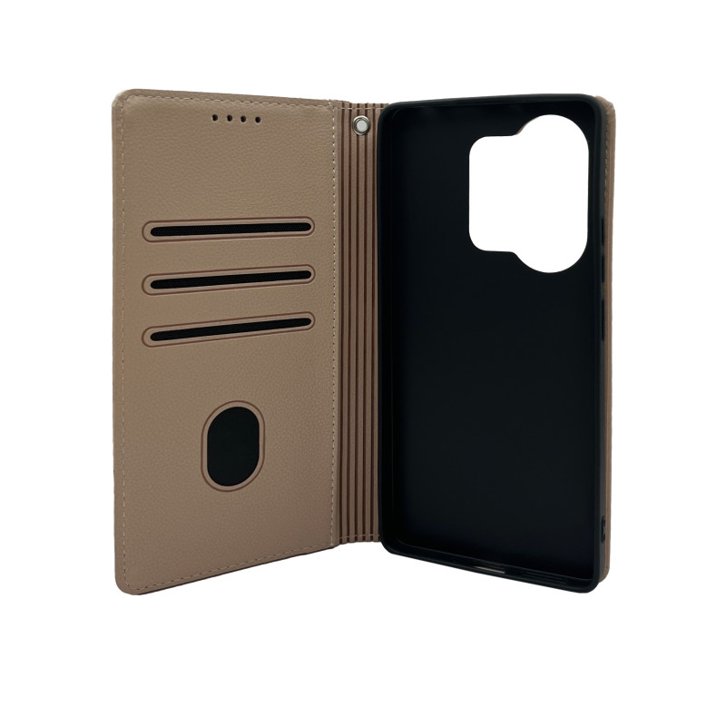 Чехол книжка Deluxe Xiaomi Redmi Note 13 Pro 4G / Note 14S Пудра