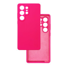 Чехол накладка Silicone Cover Soft Touch ЗК Samsung S25 Ultra Фуксия