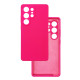 Чехол накладка Silicone Cover Soft Touch ЗК Samsung S25 Ultra Фуксия