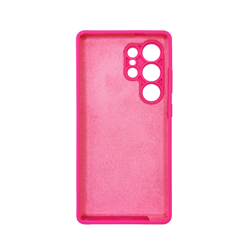 Чехол накладка Silicone Cover Soft Touch ЗК Samsung S25 Ultra Фуксия