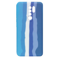 Чохол накладка Silicone Case Xiaomi Redmi 9 Rainbow Синій