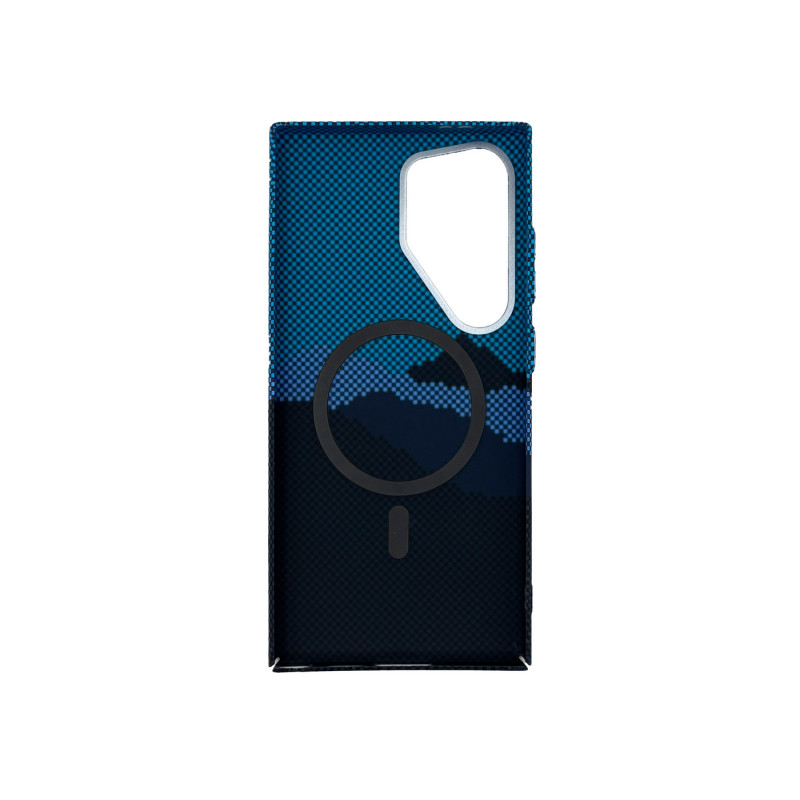 Чохол накладка Gleam Case with Magnetic Ring Samsung S24 Ultra Blue Mountain