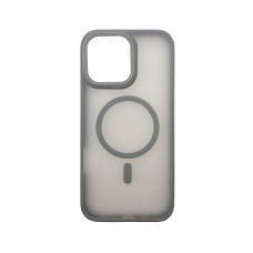 Чехол накладка Matte Corrugated Camera with MagSafe iPhone 13 Pro Серый
