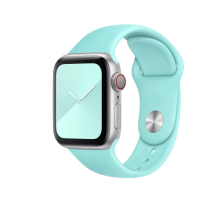 Ремешок Apple Watch silicone 38/40/41 mm Голубой (Sea Blue)