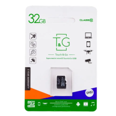 Карта памяти Micro SD T&G UHS-1 32 Gb Class 10 (-adapter)