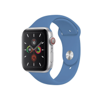 Ремінець Apple Watch silicone 42/44/45/49 mm Синій (Denim Blue)
