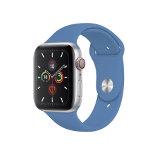 Ремінець Apple Watch silicone 42/44/45/49 mm Синій (Denim Blue)