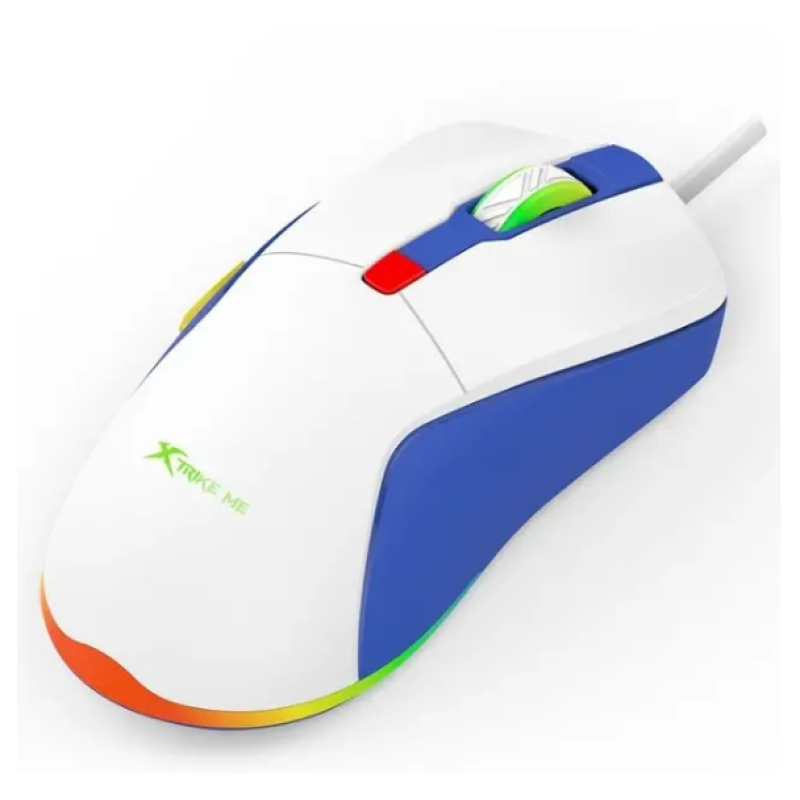 Мышь игровая XTRIKE GM-227 RGB 6 кнопок 1200-3600 DPI White
