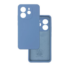 Чехол накладка Silicone Cover Soft Touch ЗК Xiaomi Redmi Note 14 4G Синий