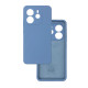 Чехол накладка Silicone Cover Soft Touch ЗК Xiaomi Redmi Note 14 4G Синий