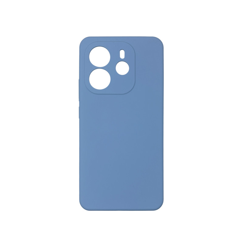 Чехол накладка Silicone Cover Soft Touch ЗК Xiaomi Redmi Note 14 4G Синий