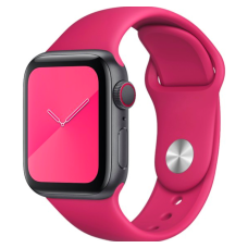 Ремешок Apple Watch silicone 42/44/45/49 mm Красный (Rose Red)