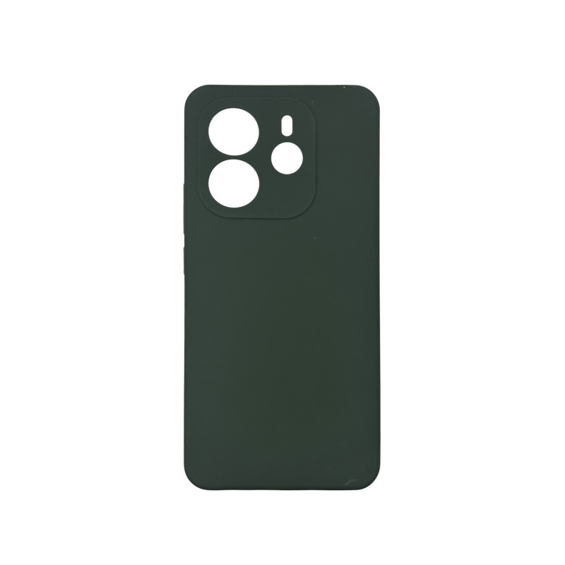 Чохол накладка Silicone Cover Soft Touch ЗК Xiaomi Redmi Note 14 4G Темно-зелений