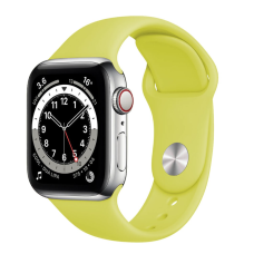 Ремешок Apple Watch silicone 42/44/45/49 mm Желтый (Mellow Yellow)