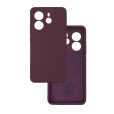 Чехол накладка Silicone Cover Soft Touch ЗК Xiaomi Redmi Note 14 4G Бордовый