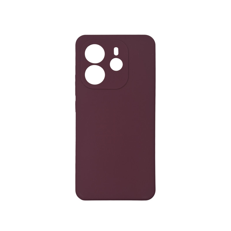Чохол накладка Silicone Cover Soft Touch ЗК Xiaomi Redmi Note 14 4G Бордовий