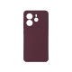 Чохол накладка Silicone Cover Soft Touch ЗК Xiaomi Redmi Note 14 4G Бордовий