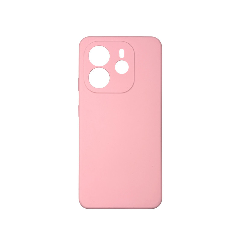 Чехол накладка Silicone Cover Soft Touch ЗК Xiaomi Redmi Note 14 4G Розовый