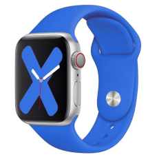 Ремінець Apple Watch silicone 42/44/45/49 mm Синій (Royal Blue)