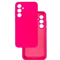 Чохол накладка Silicone Cover Soft Touch ЗК  Samsung A35 Фуксія