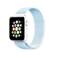 Ремінець Apple Watch металевий Milanese Loop 38/40/41 mm Світло-блакитний (Lite Blue)